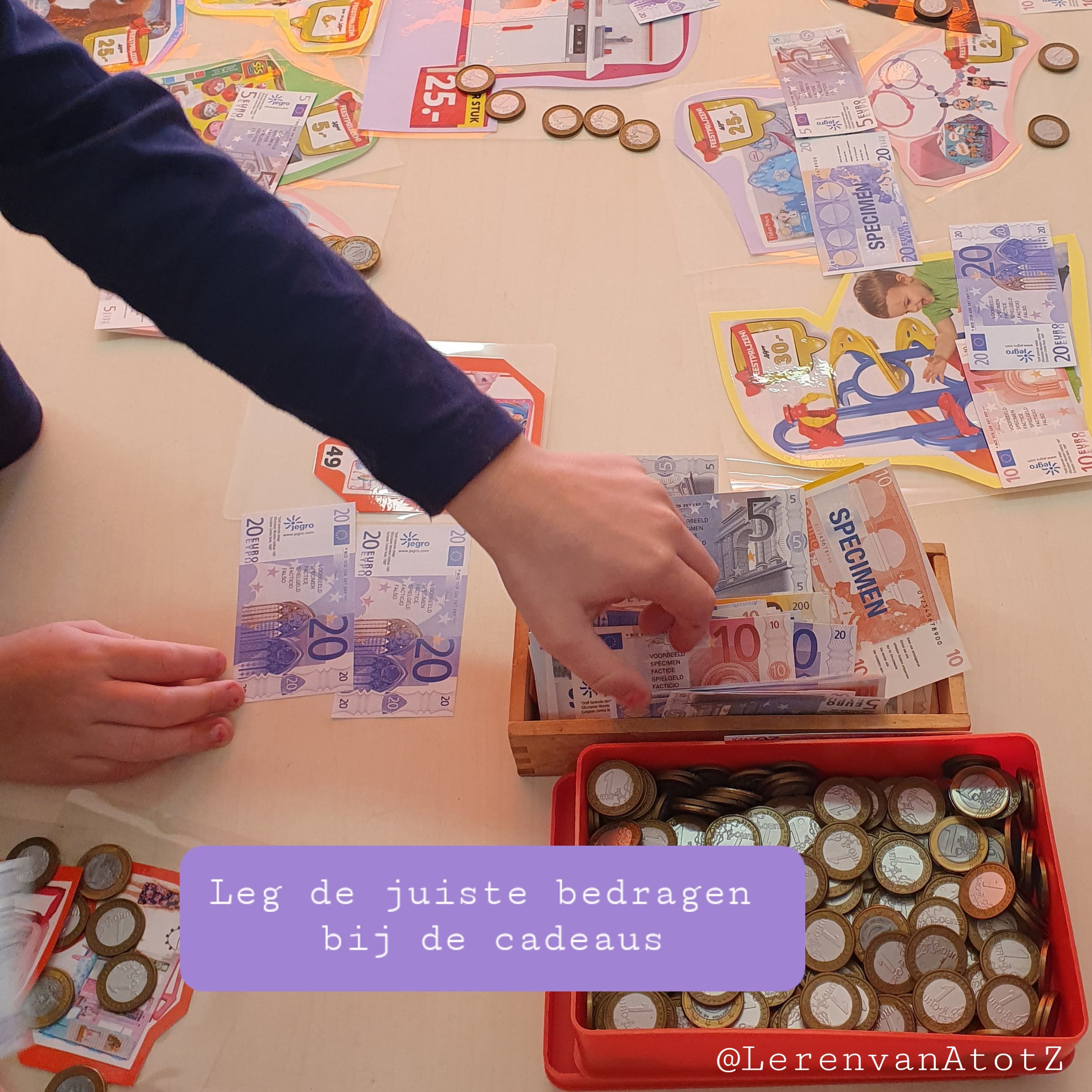 Rekenen met geld sinterklaas groep 3 4 5 6