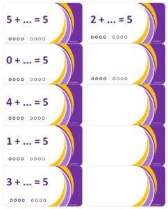 LeerKaartjes bij het getal 5 sommen memoriseren beter onthouden