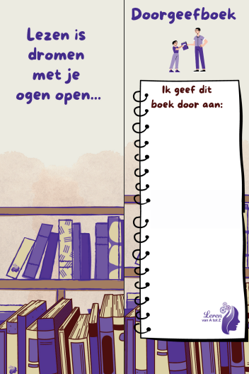 Doorgeefboekenlegger leesbevordering lezen leespromotie