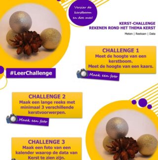 🌲🌲🌲 KerstChallenge 🌲🌲🌲
Maak de #LeerChallenge� over Kerst.
📸📏📐🌲🕯Meet de kerstboom
📸🌲🕯🎁🌲🕯🎁 Maak een reeks
📸📆 Fotografeer de data van Kerst
Veel plezier! 💪
#kerst #rekenen #lerendoortedoen #allegroepen 

https://www.lerenvanatotz.nl/leerchallenge/