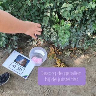 🌇 BUITENLES GETALLEN🏘️
Kinderen vinden het fantastisch om post te bezorgen. Maar de getallen plaatsen op de getallenlijn in het werkboek valt vaak niet mee. Daarom hebben we eerst samen in de klas een getallenlijn (meetlint) in stukjes geknipt. 

De stukken van de getallenlijn horen bij een kaart van een flat, hierop staat een deel van de getallenlijn genoemd. Bij de kaarten staat een emmer. De tien kaarten staan verspreid over het plein. 🪣

Als buitenles bezorgen de leerlingen getalkaartjes tot 100 in de emmer bij de juiste flat.

Klaar? 🏁
Elk groepje haalt een emmer leeg, sorteert de kaartjes en noteert ontbrekende getallen.

Download de kaarten hier: https://www.lerenvanatotz.nl/buitenles/

#buitenles #rekenen #groep4 #bewegendleren